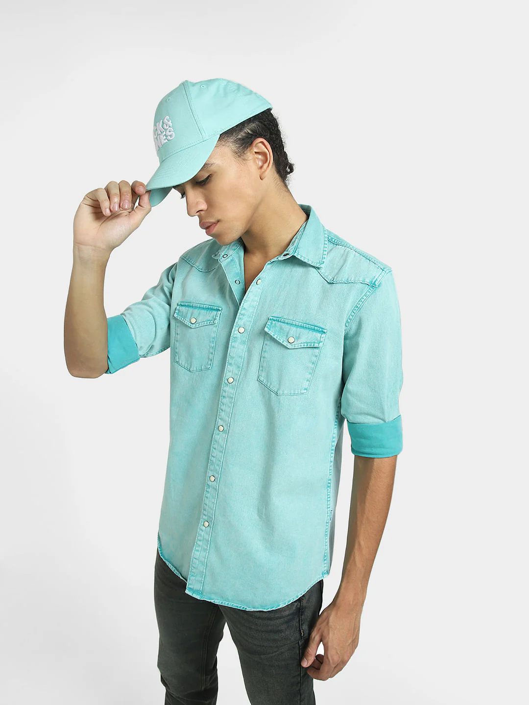 METAVERSE Blue Full Sleeves Shirt