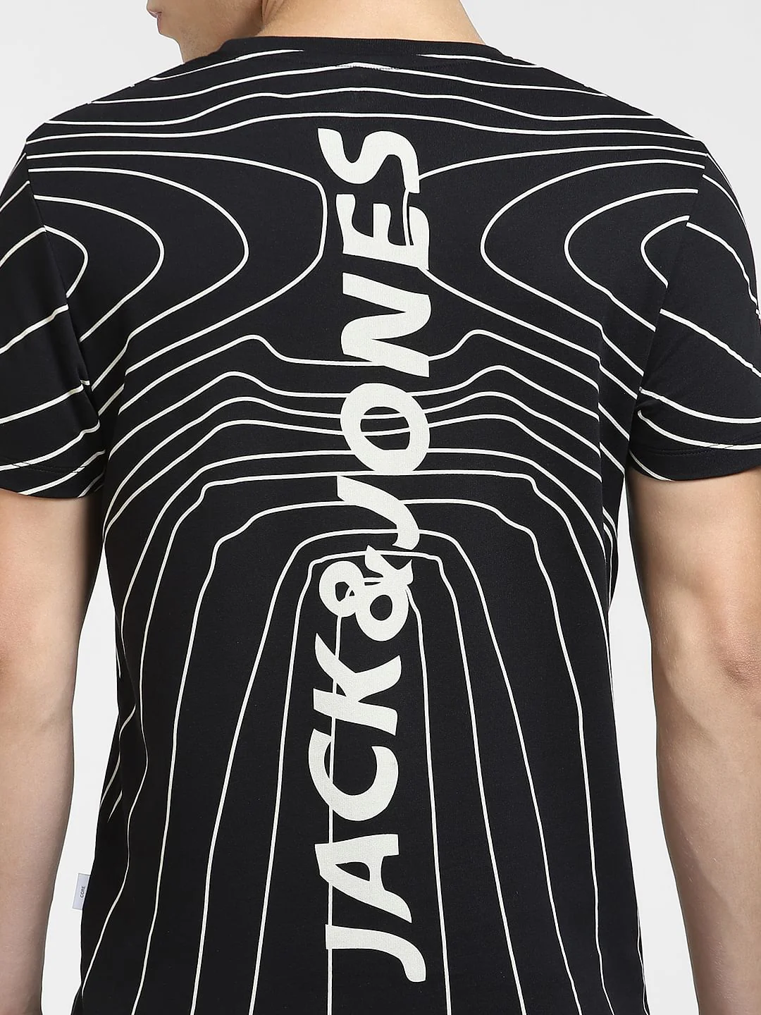 Black Logo Print Crew Neck T-shirt - Image 7