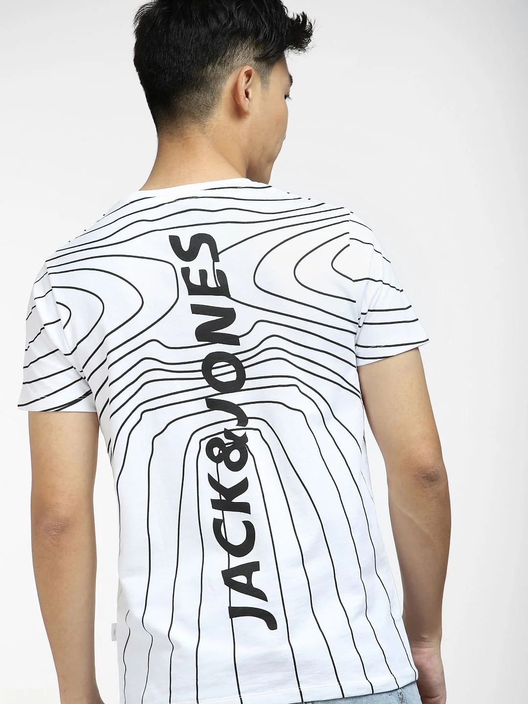 White Logo Print Crew Neck Co-ord T-shirt - Image 6