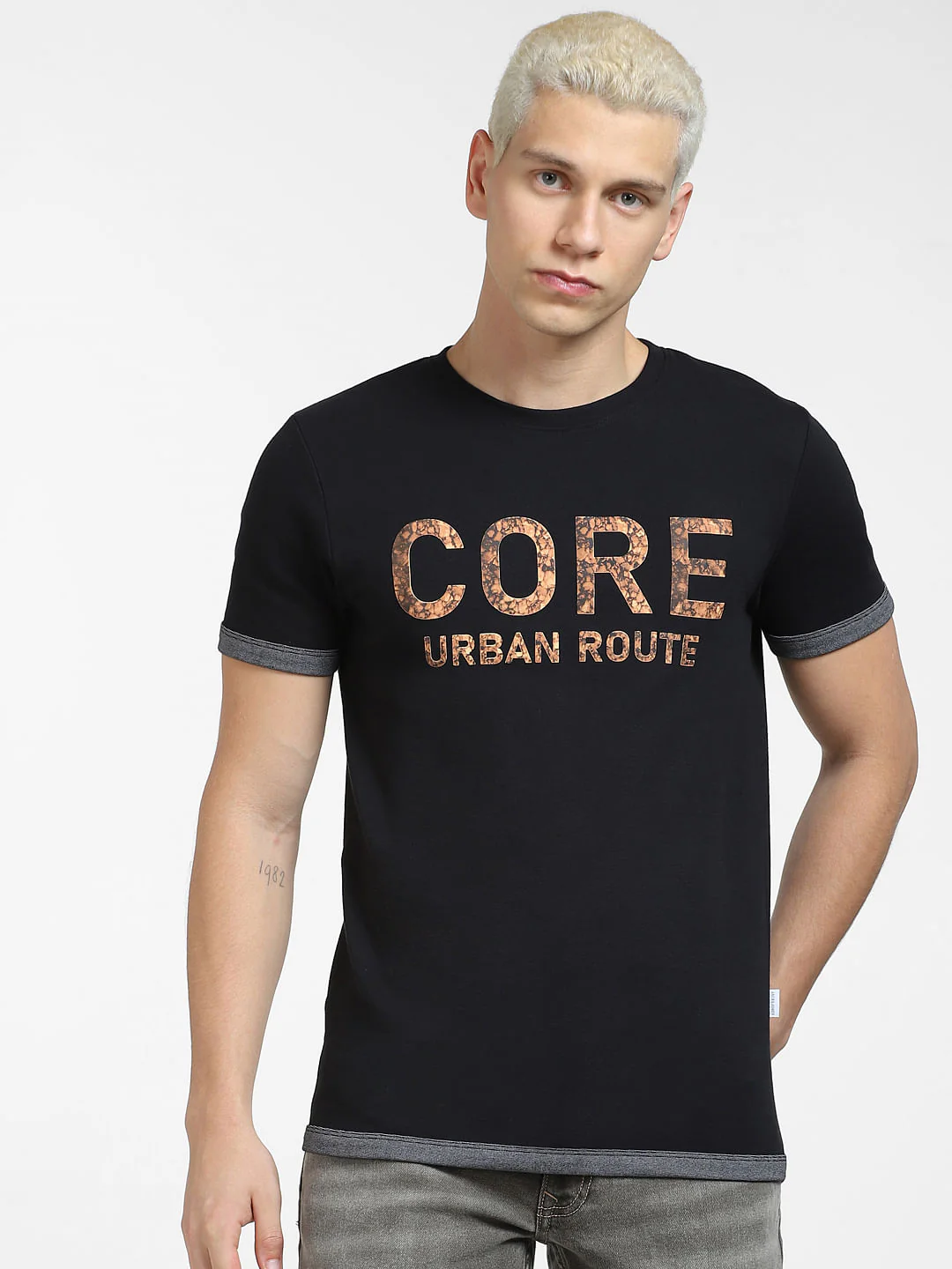 Black Reversible Logo Print Crew Neck T-shirt - Image 2
