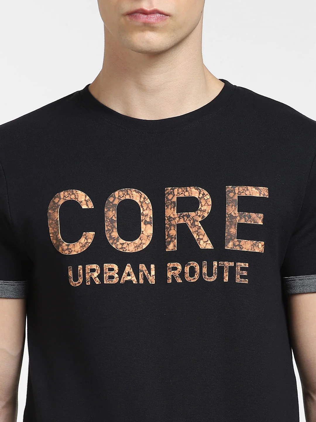 Black Reversible Logo Print Crew Neck T-shirt - Image 5