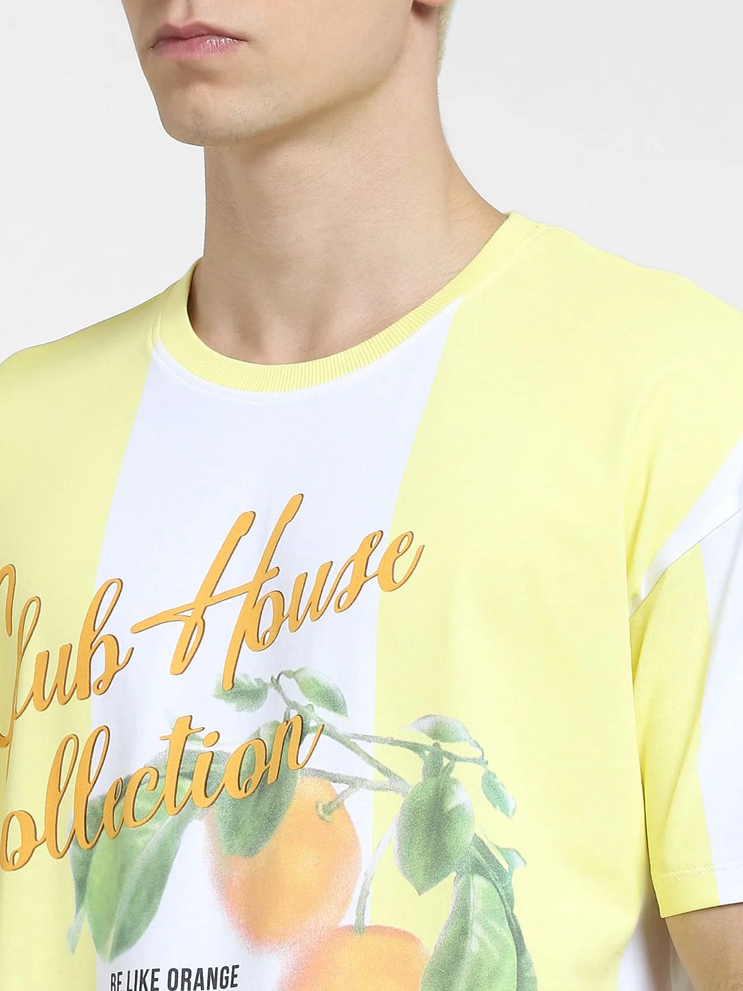 Yellow Printed Boxy Fit T-shirt - Image 5