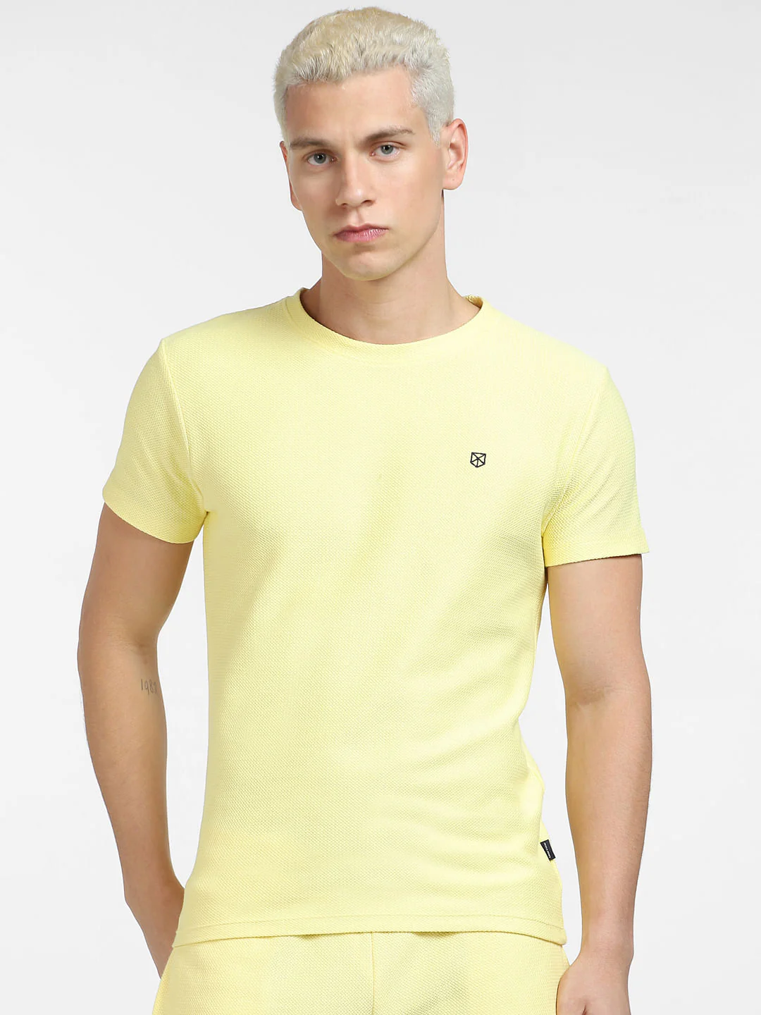 Yellow Co-ord Crew Neck T-shirt - Image 2