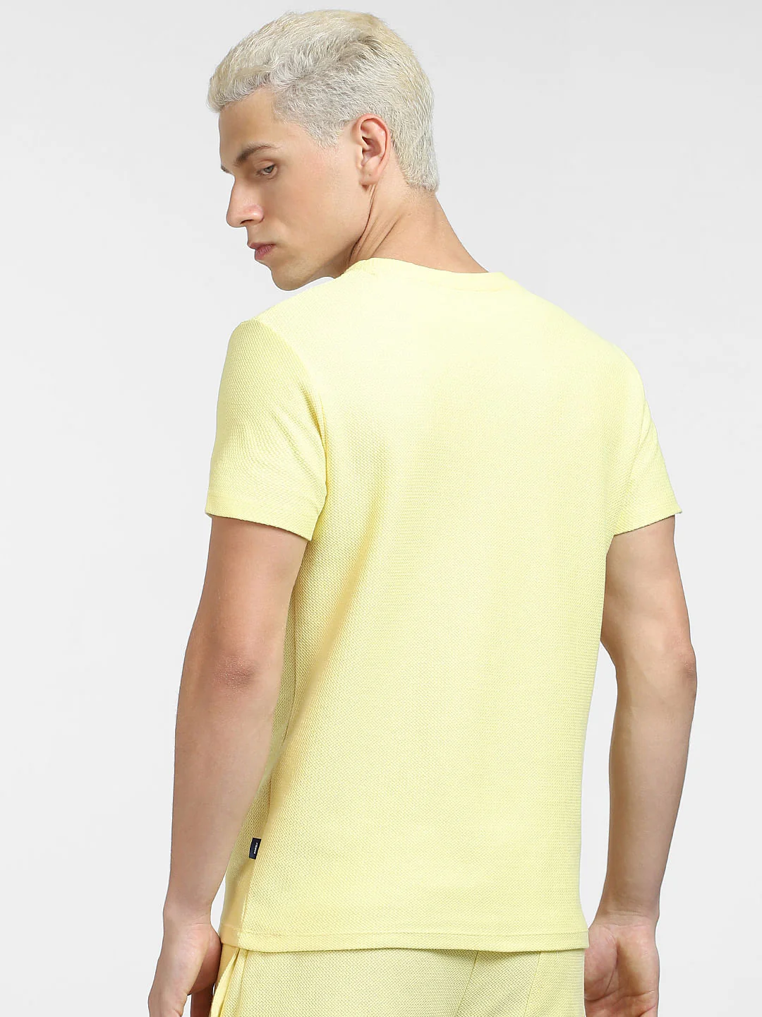 Yellow Co-ord Crew Neck T-shirt - Image 4