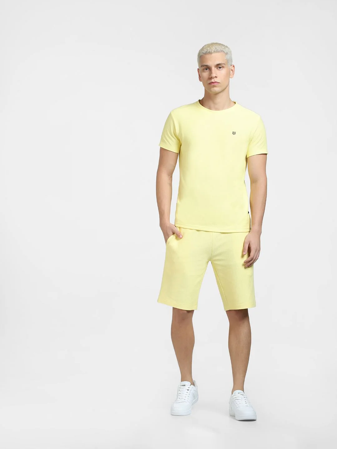 Yellow Co-ord Crew Neck T-shirt - Image 6