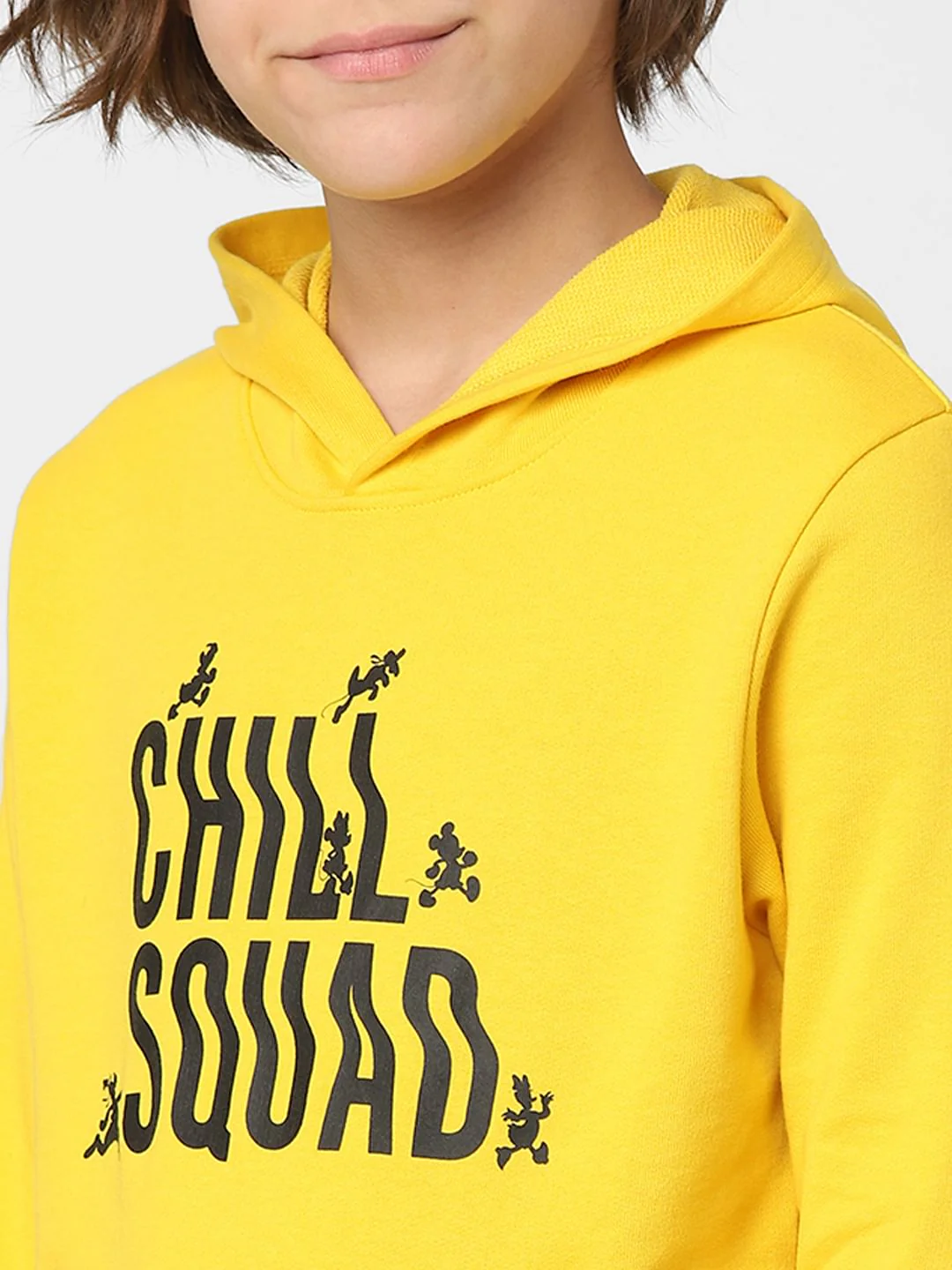 Boys Yellow Text Print Sweatshirt - Image 5