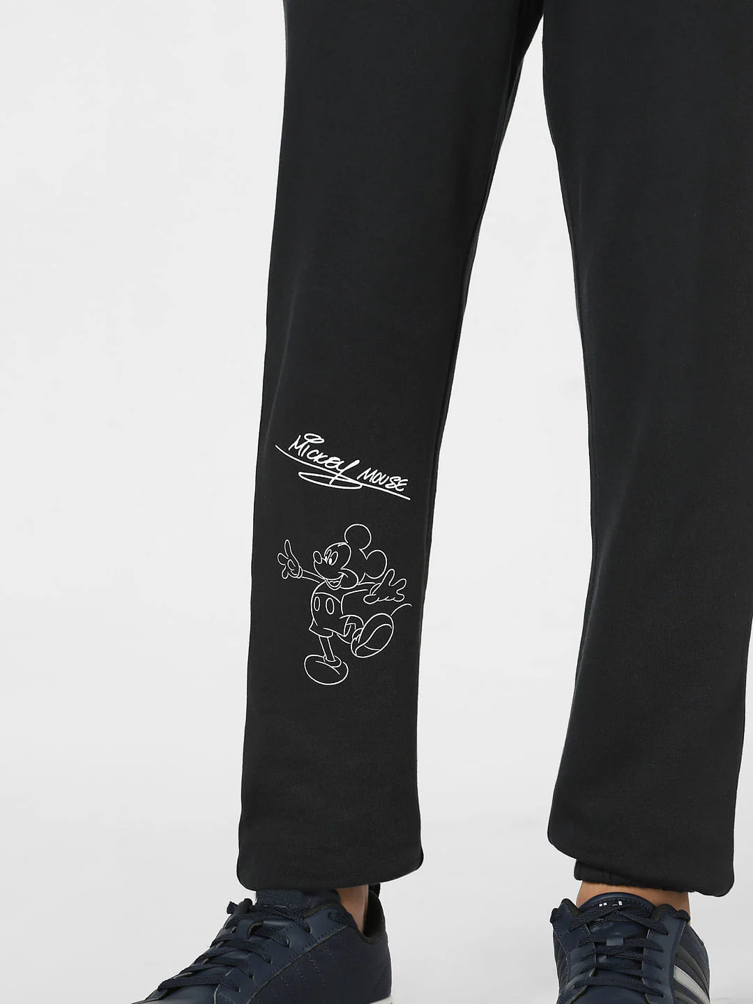 Boys x Mickey Black Mid Rise Printed Pants - Image 6