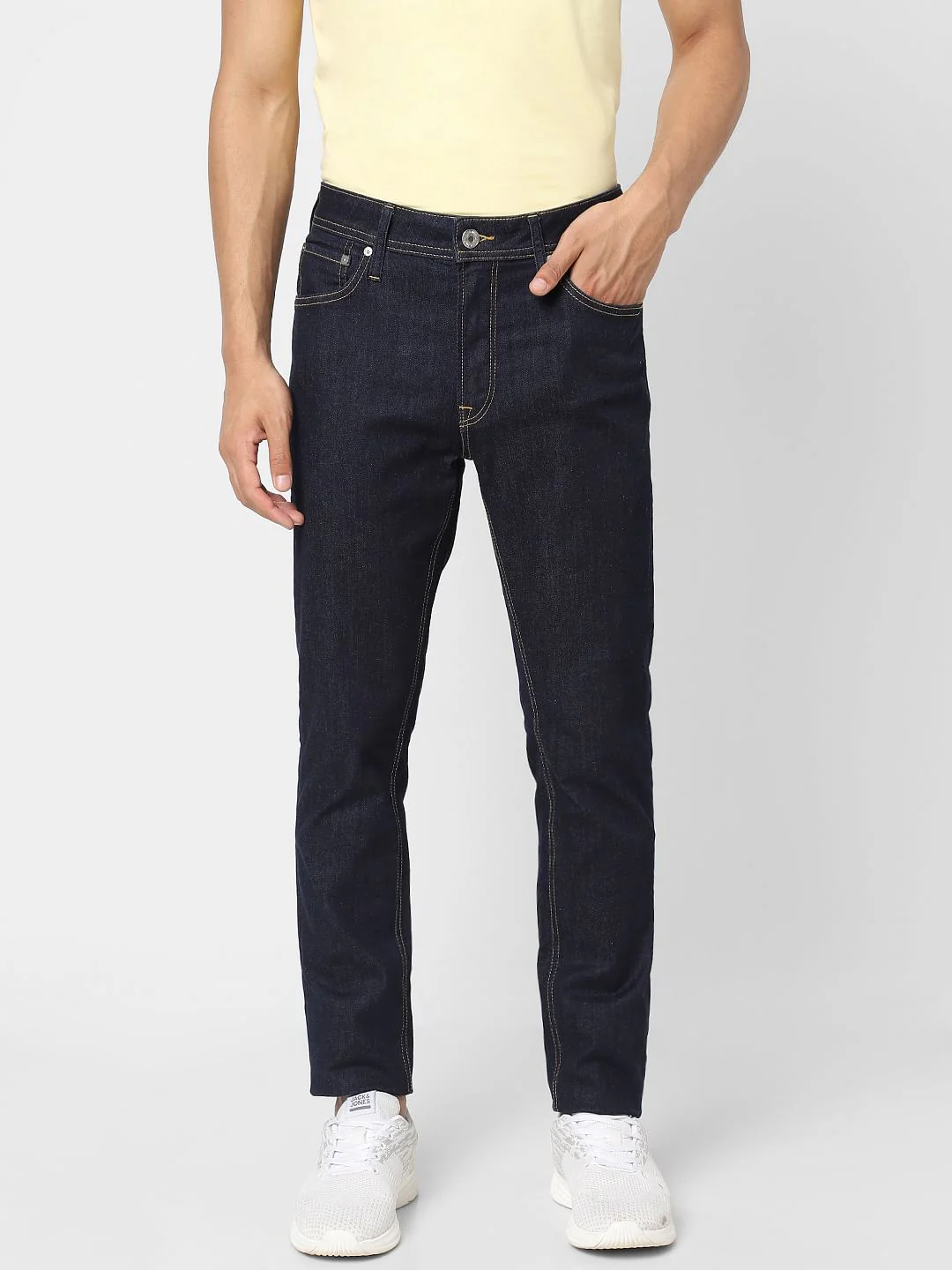 Dark Blue Low Rise Ben Skinny Jeans - Image 2