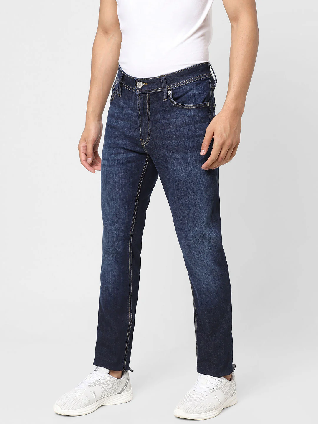 Blue Low Rise Washed Ben Skinny Jeans - Image 3
