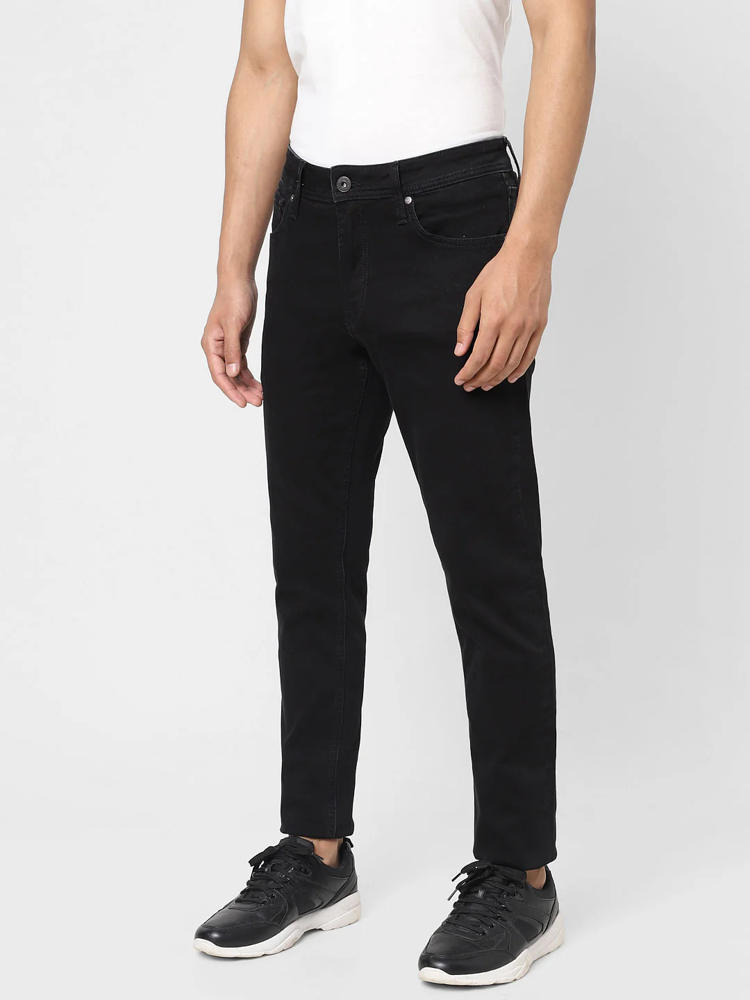 Black Low Rise Glenn Slim Jeans - Image 3