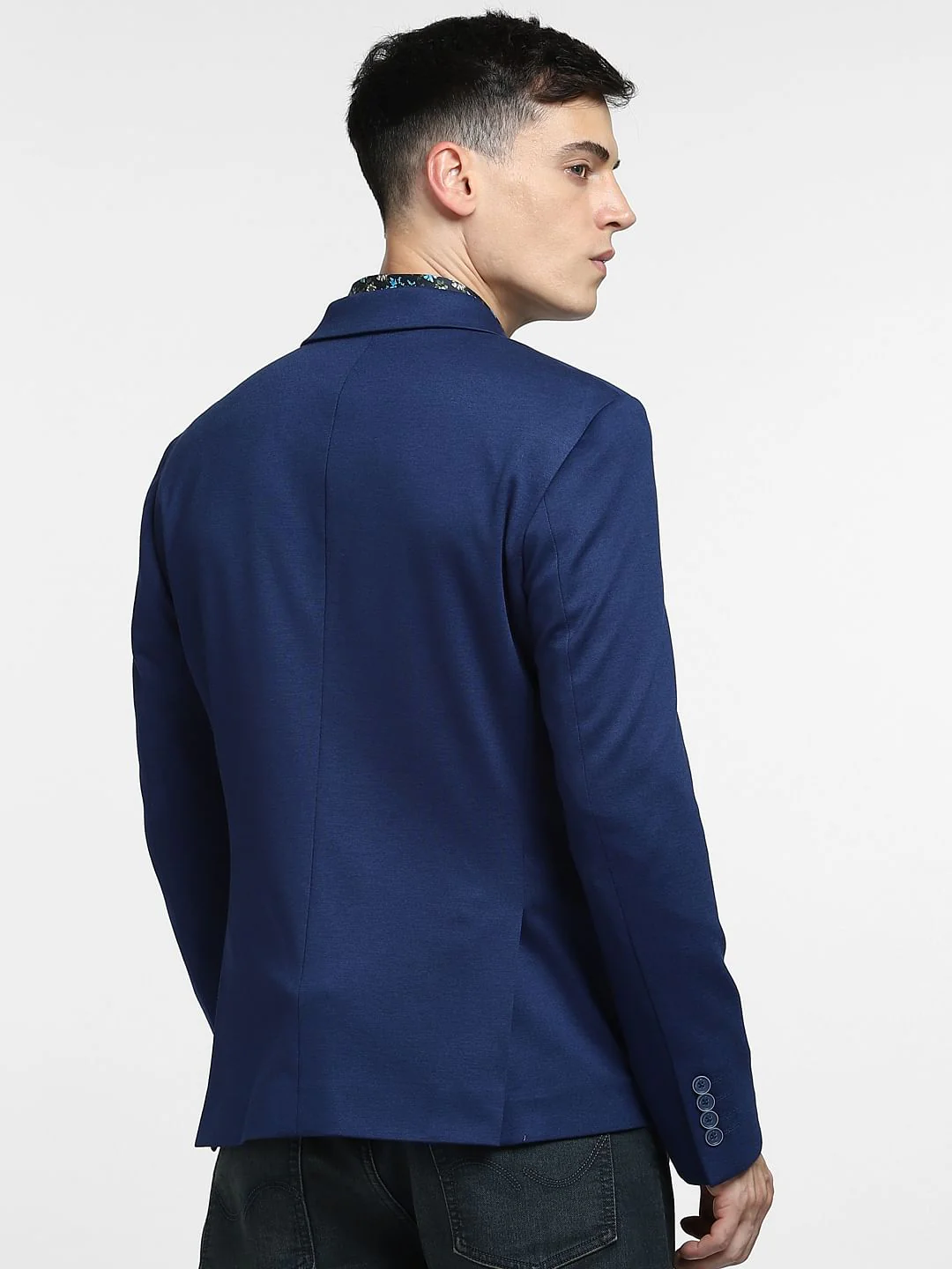 Navy Blue Tailored Blazer - Image 4