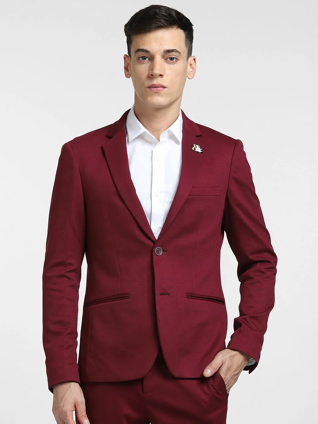 Maroon Suit-Set Blazer - Image 2