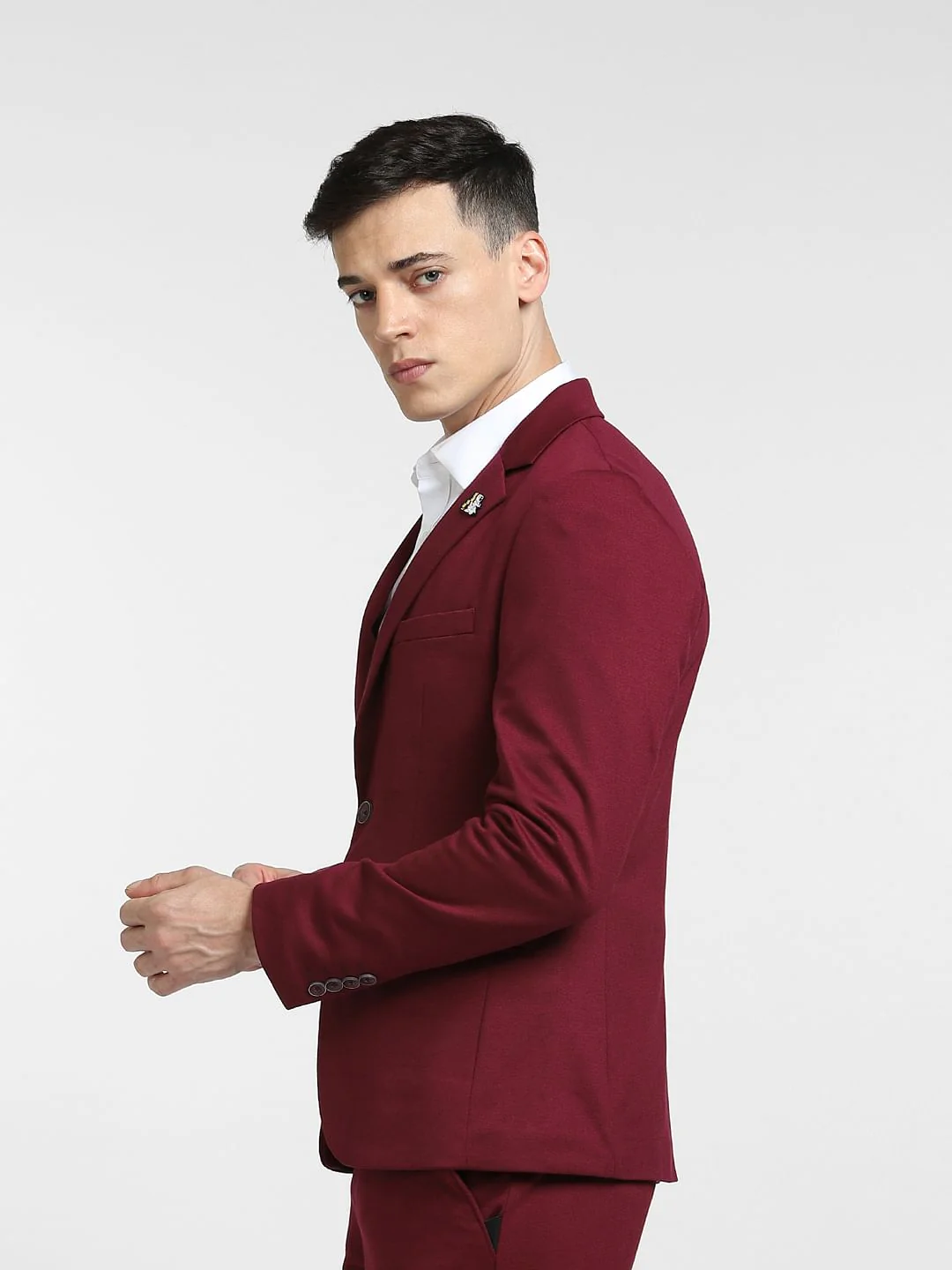 Maroon Suit-Set Blazer - Image 3