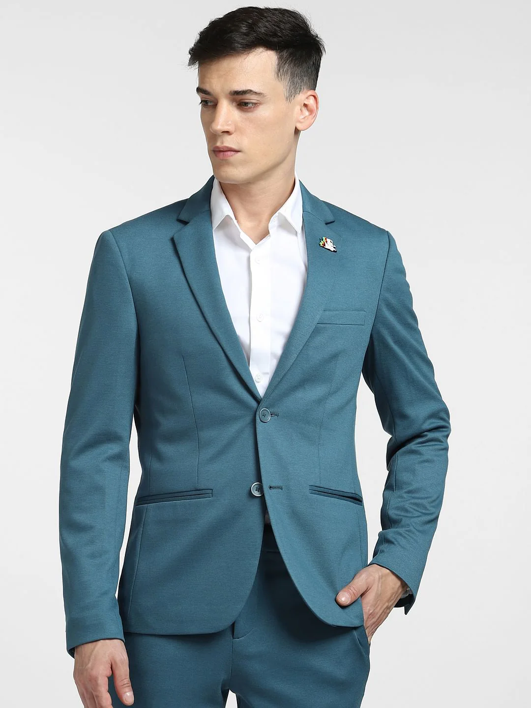 Teal Suit-Set Blazer - Image 2