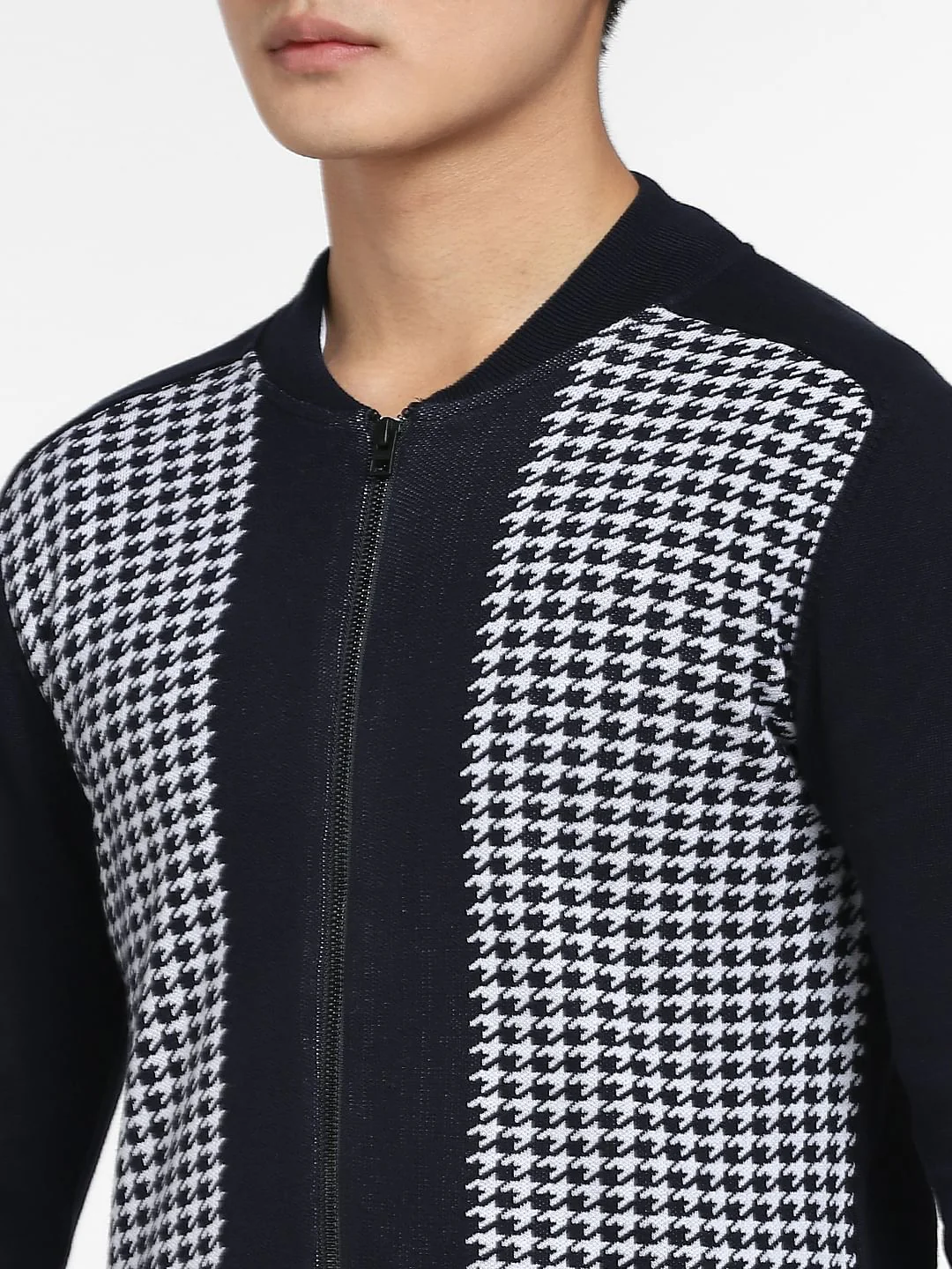 Navy Blue Printed Co-ord Jacket - Image 5
