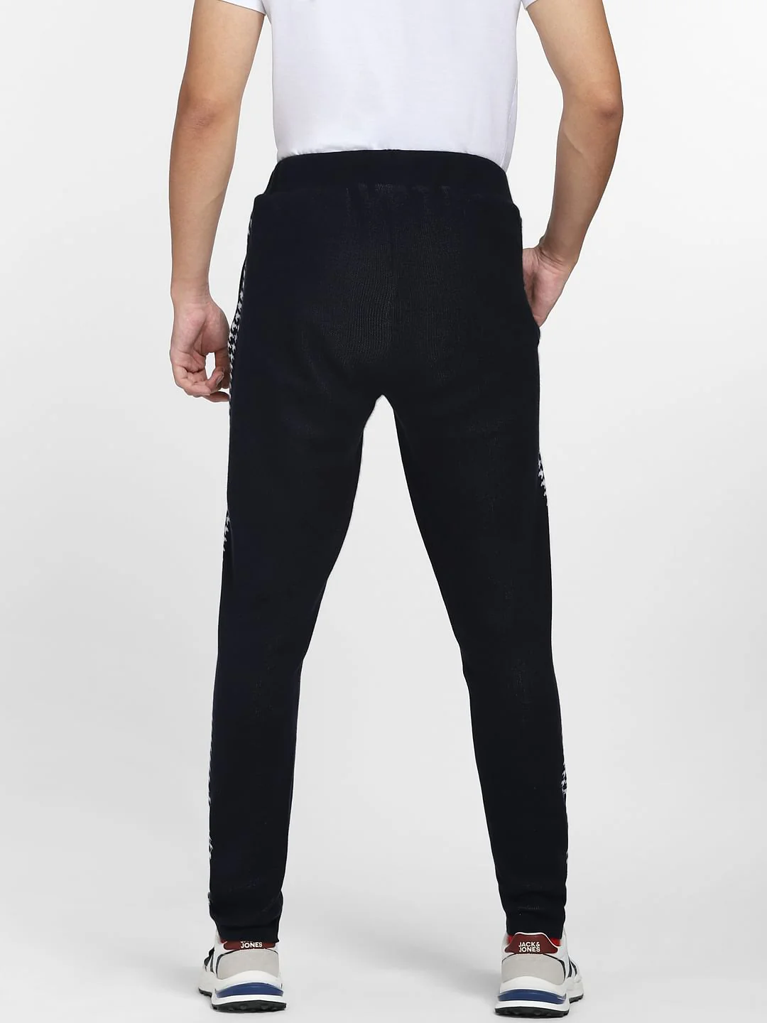 Navy Blue Printed Co-ord Sweatpants - Image 4