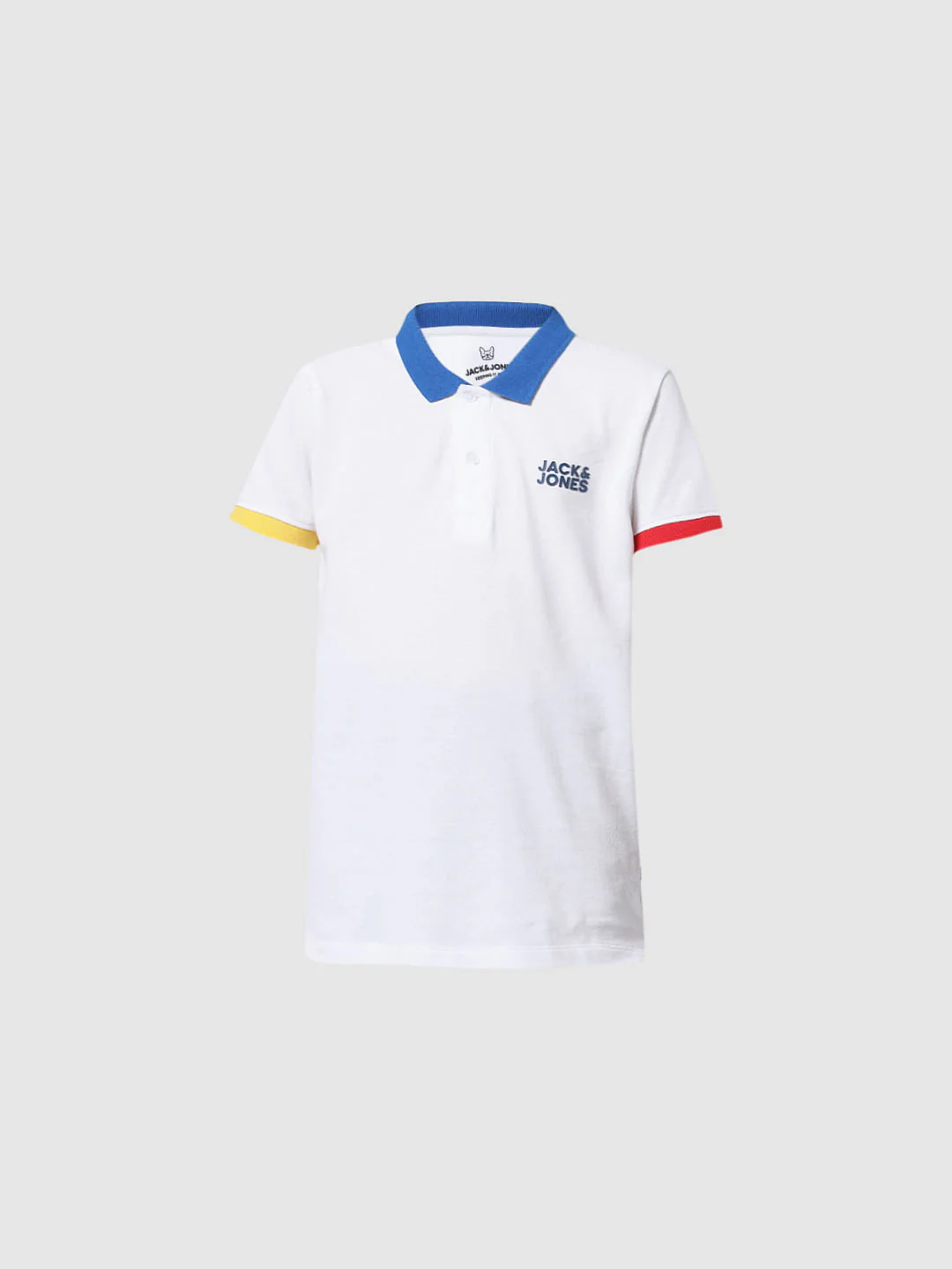 White Contrast Tipping Polo T-shirt - Image 6