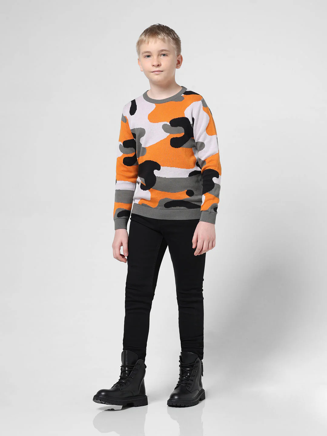 Yellow Jacquard Knit Pullover - Image 5