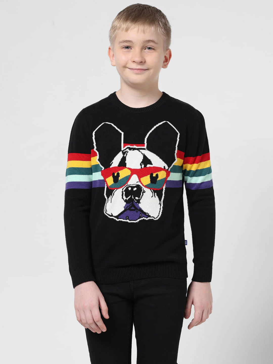 Green Doggo Print Jacquard Pullover - Image 2
