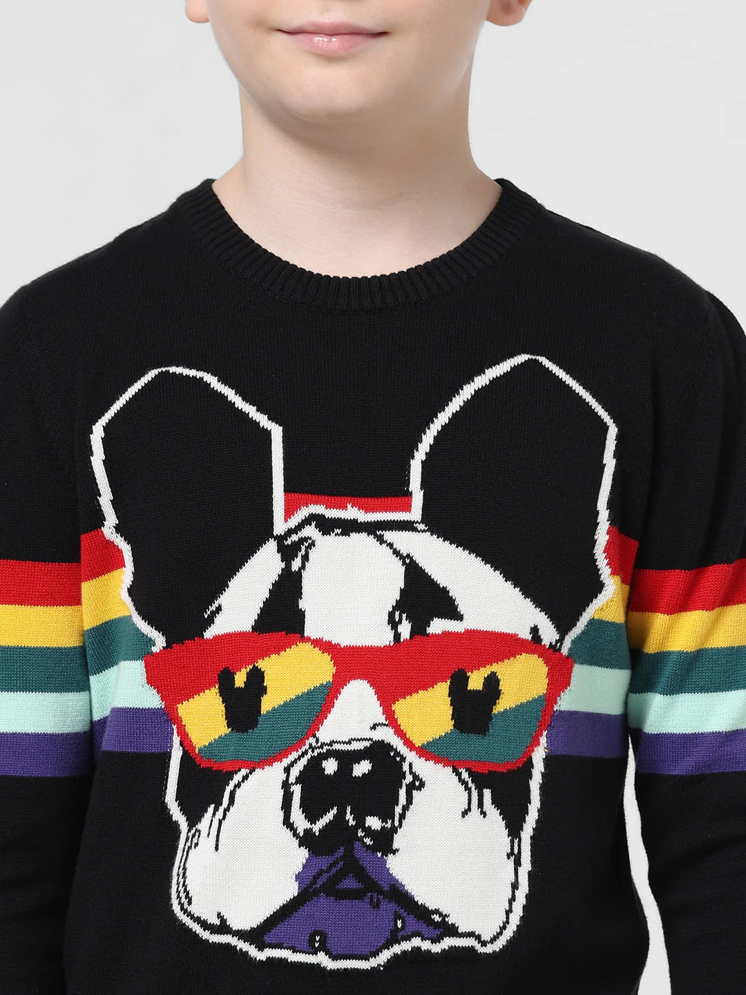 Green Doggo Print Jacquard Pullover - Image 4