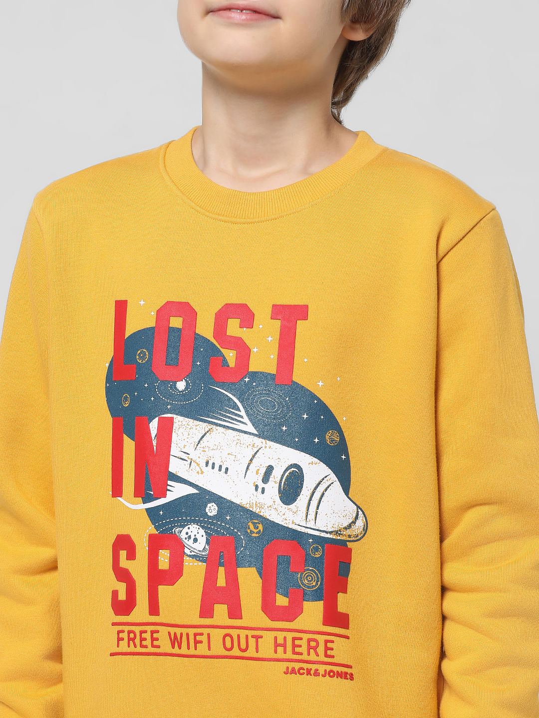 Orange Rocket Print Sweatshirt - Image 4