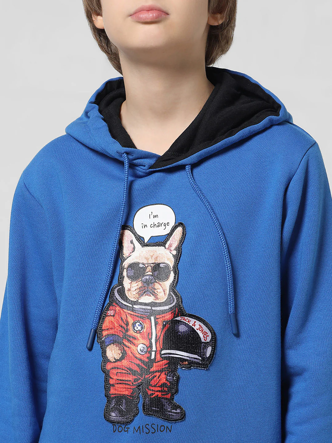 Blue Doggo Print Hooded Sweatshirt - Image 4