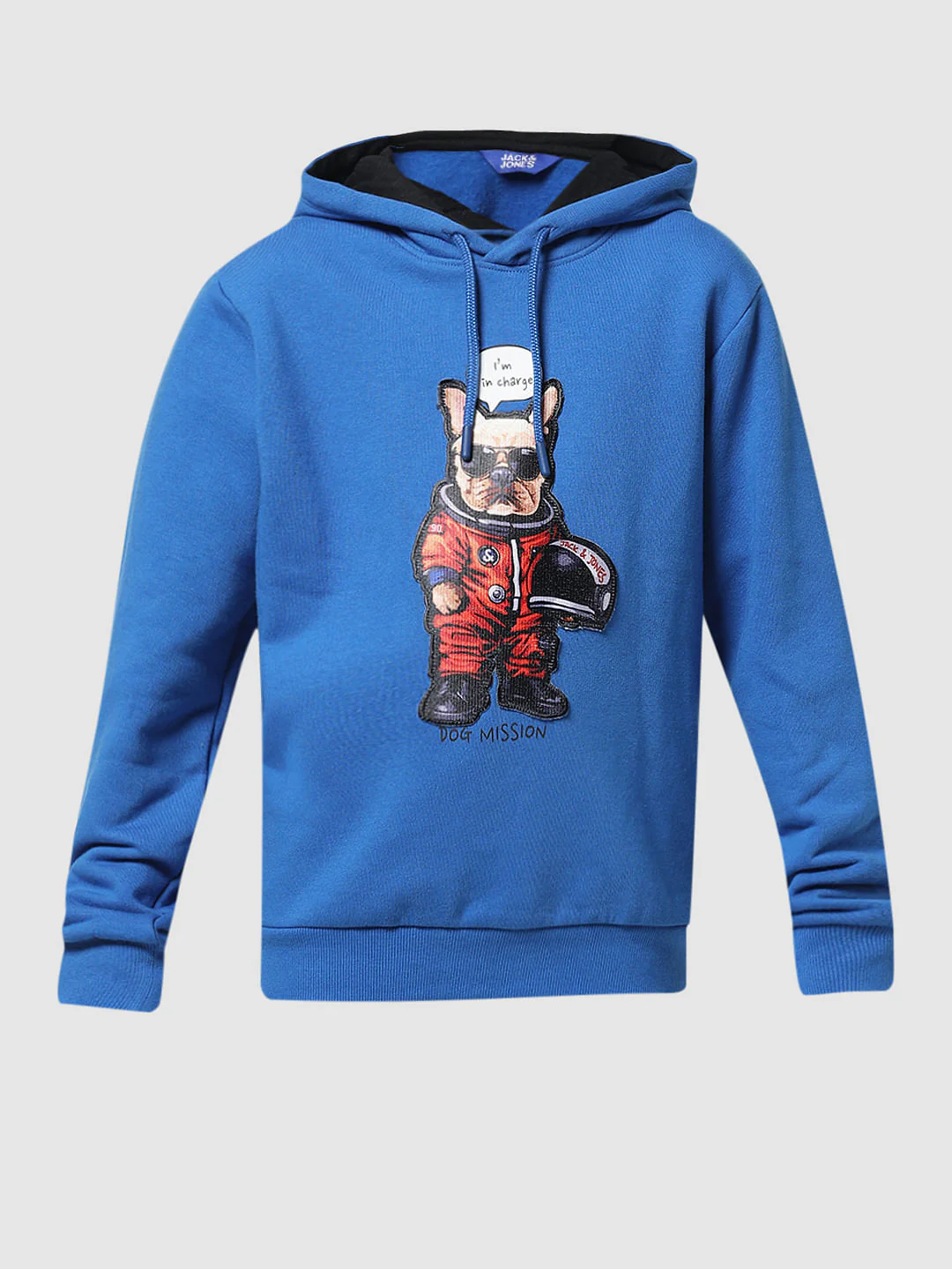 Blue Doggo Print Hooded Sweatshirt - Image 6