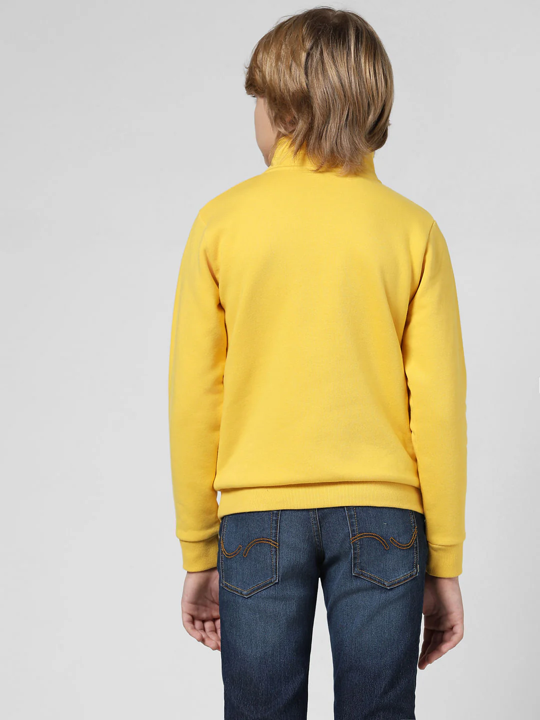 JUNIOR BOYS Yellow High-Neck Sweatshirt - Image 3