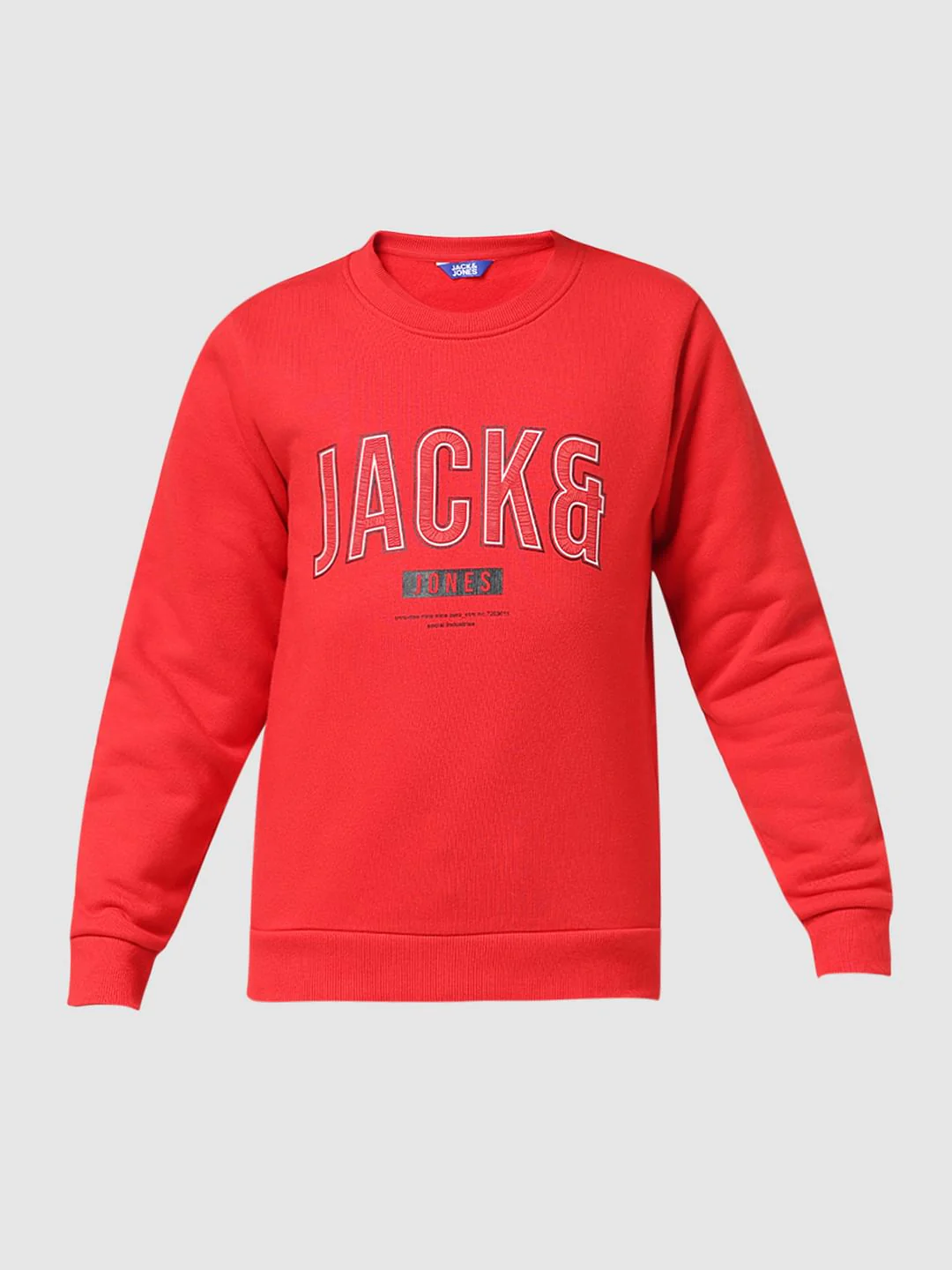 JUNIOR BOYS Red Logo Print Sweatshirt - Image 6