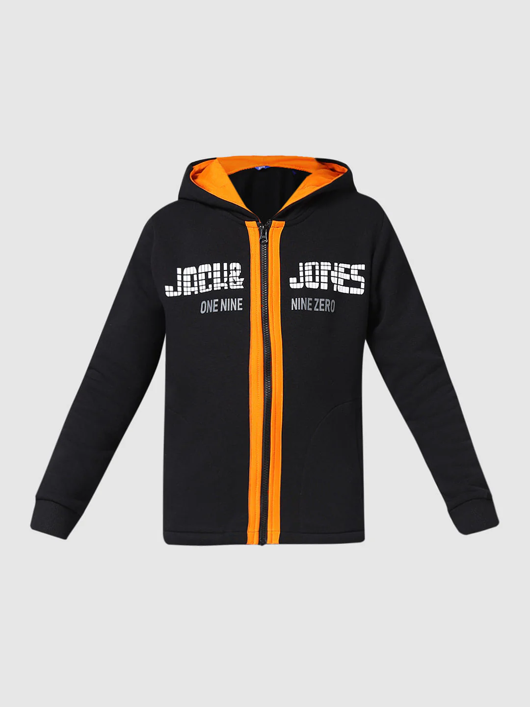 JUNIOR BOYS Black Front-Open Co-ord Sweatshirt - Image 6