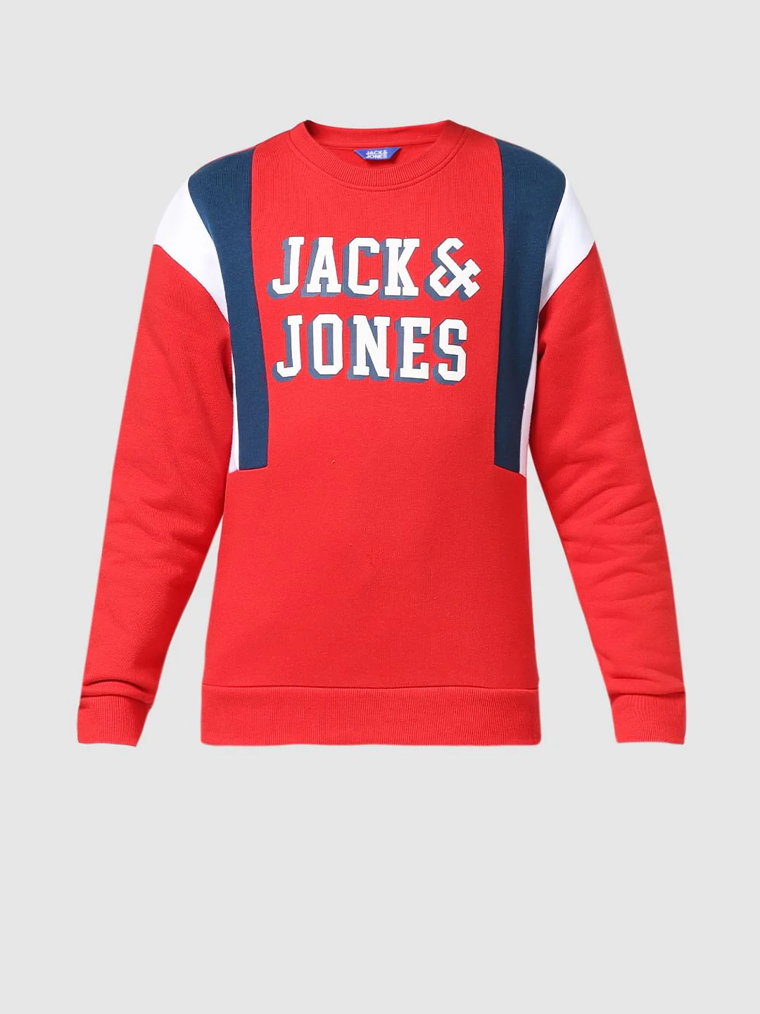JUNIOR BOYS Red Typographic Print Co-ord Sweatshirt - Image 6