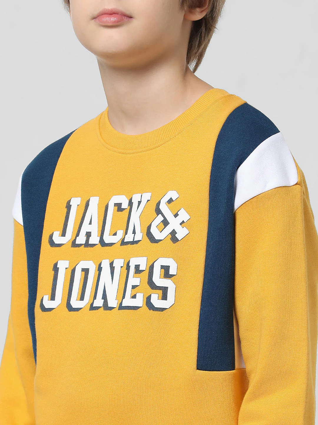 Yellow Logo Text Sweatshirt - Image 4