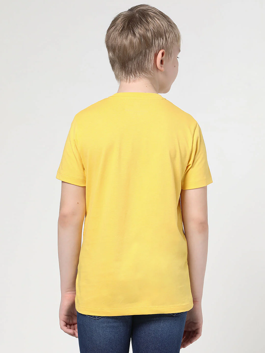 Boys Yellow Logo Print T-shirt - Image 3