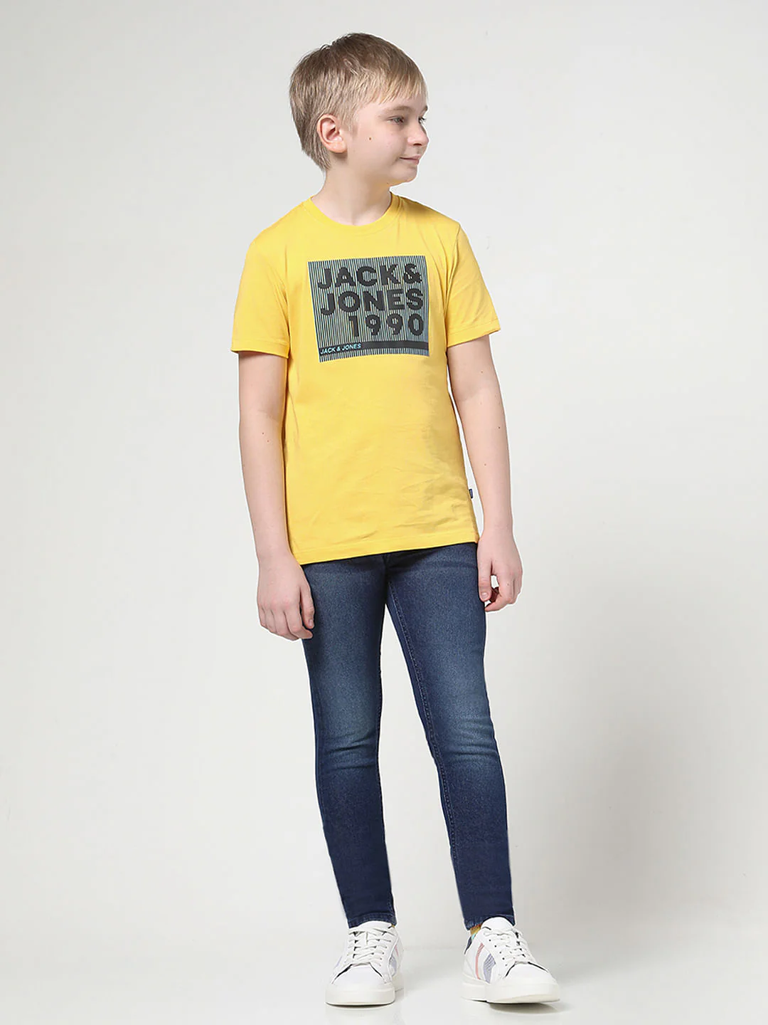 Boys Yellow Logo Print T-shirt - Image 5