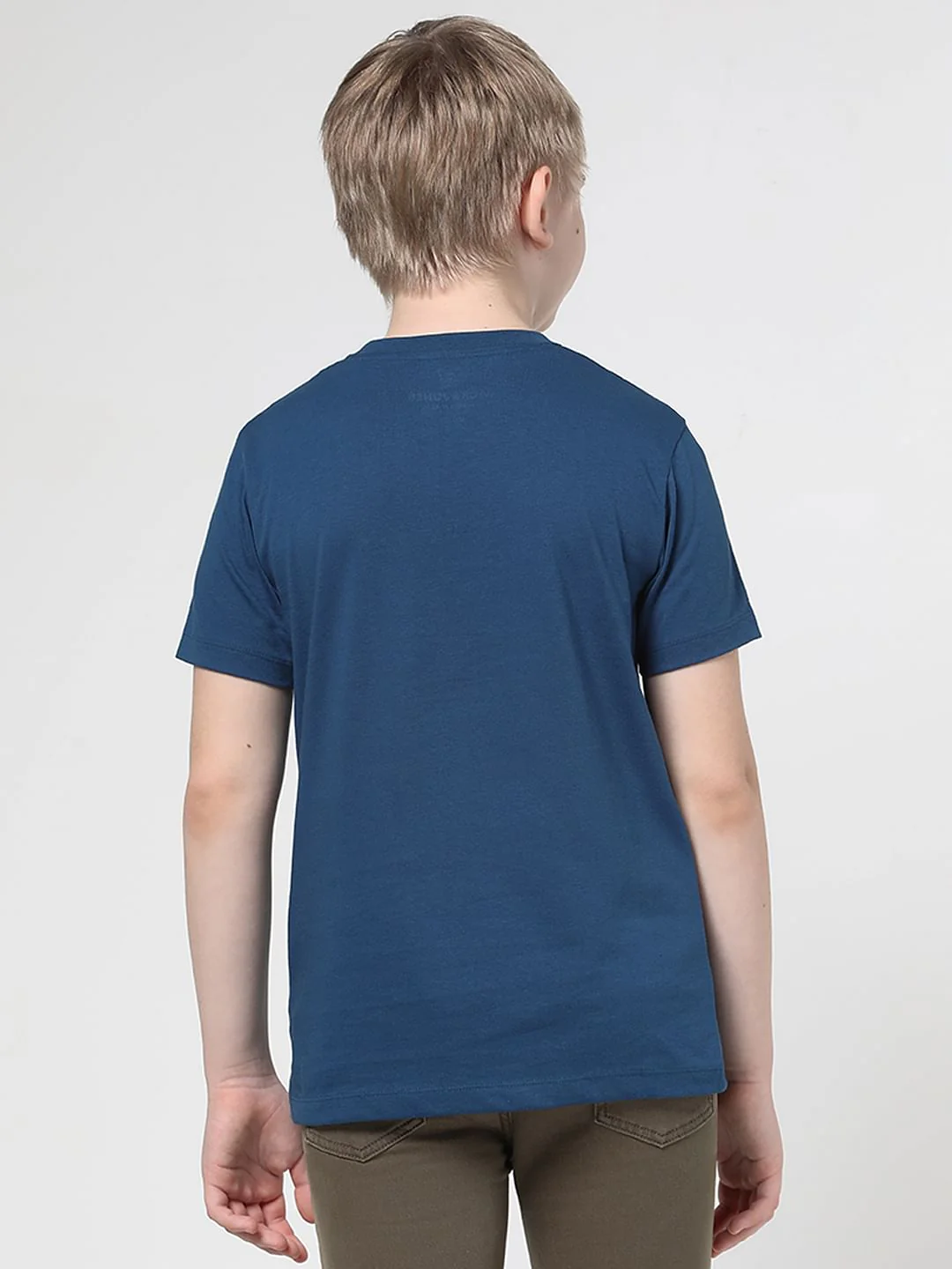 Boys Dark Blue Spray Paint Logo T-shirt - Image 3