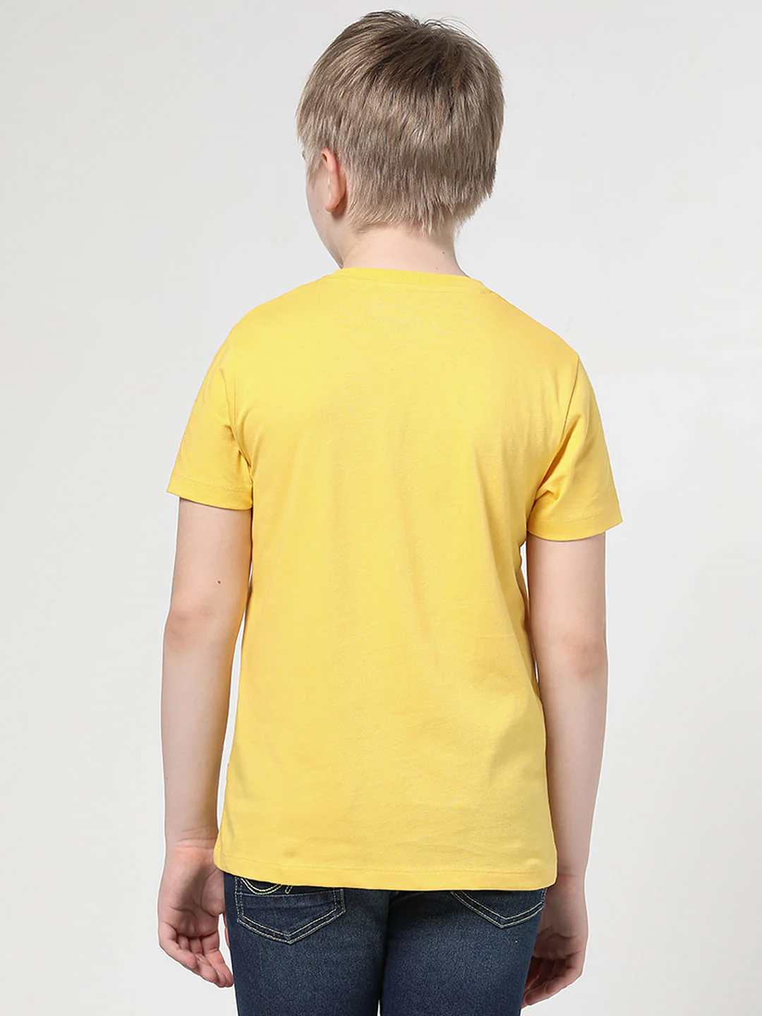 Boys Yellow Logo Print T-shirt - Image 3