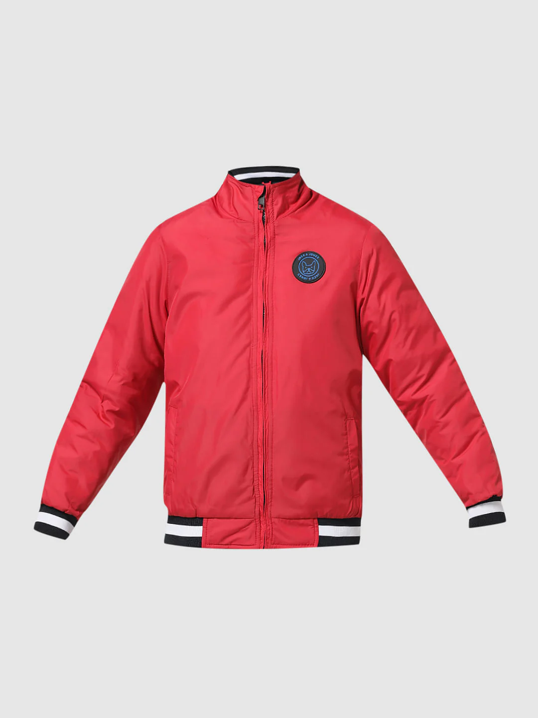 Red Contrast Tipping Jacket - Image 6