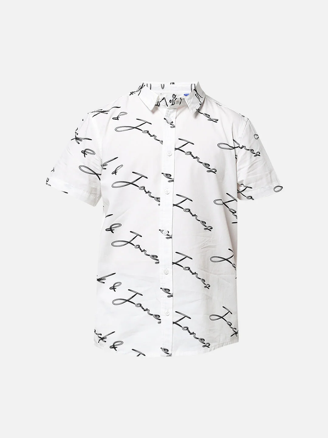 Boys White Logo Print Short Sleeves Shirt - Image 7