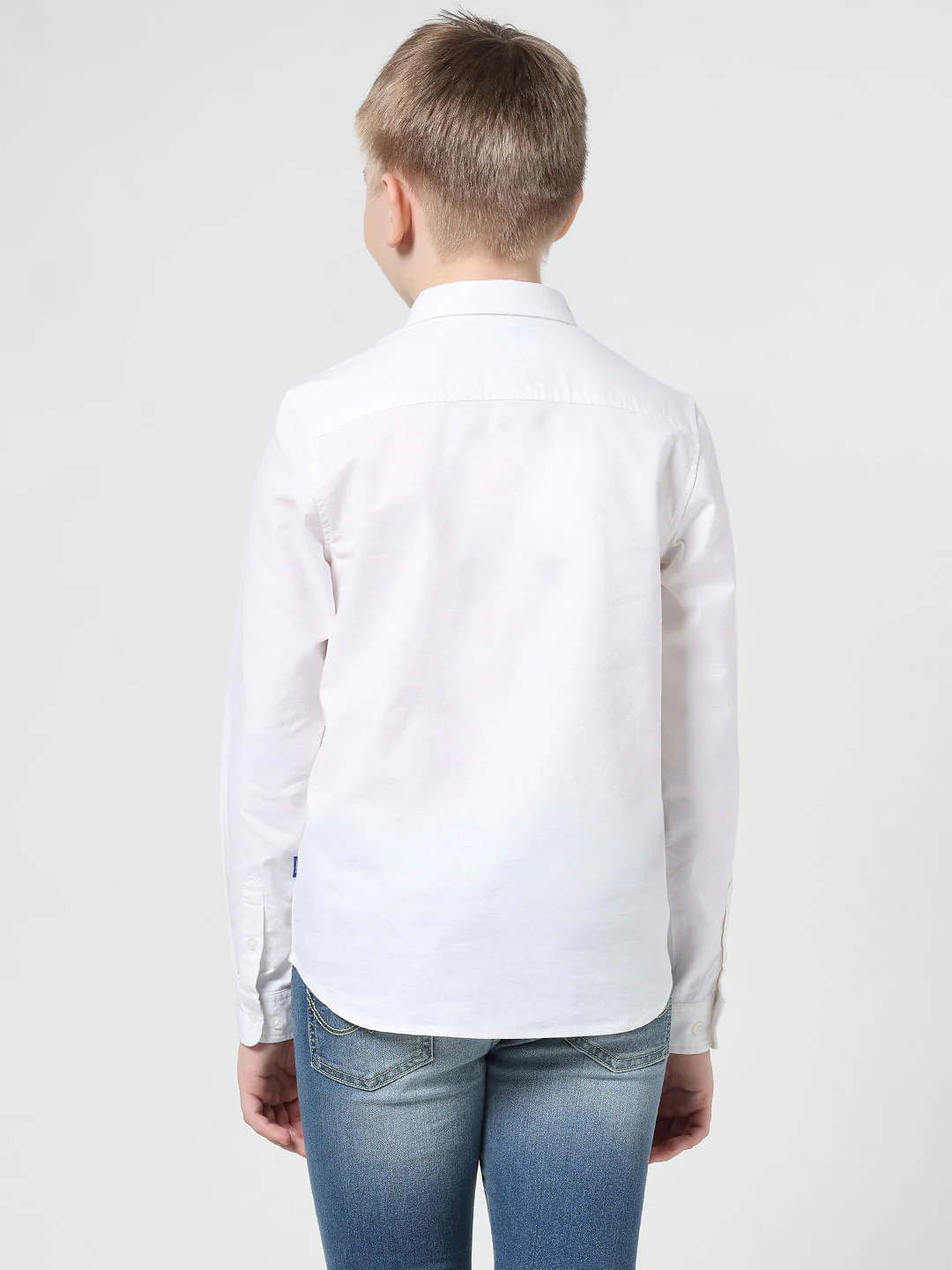 White Applique Detail Full Sleeves Shirt - Image 3