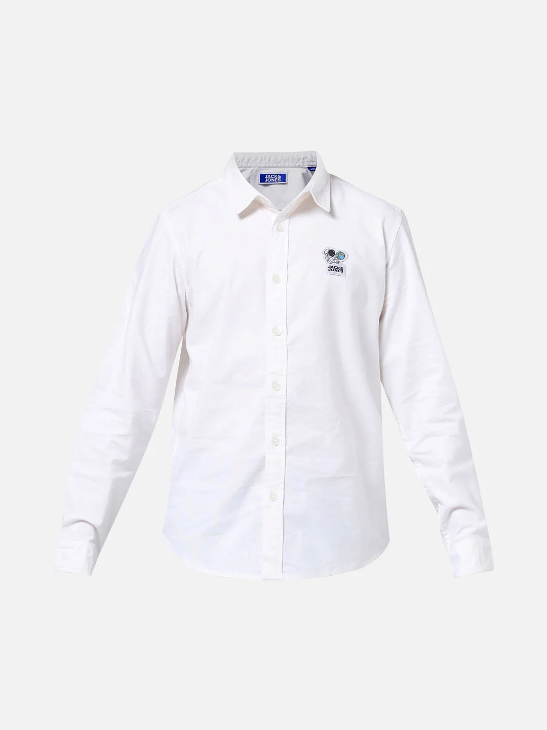 White Applique Detail Full Sleeves Shirt - Image 6