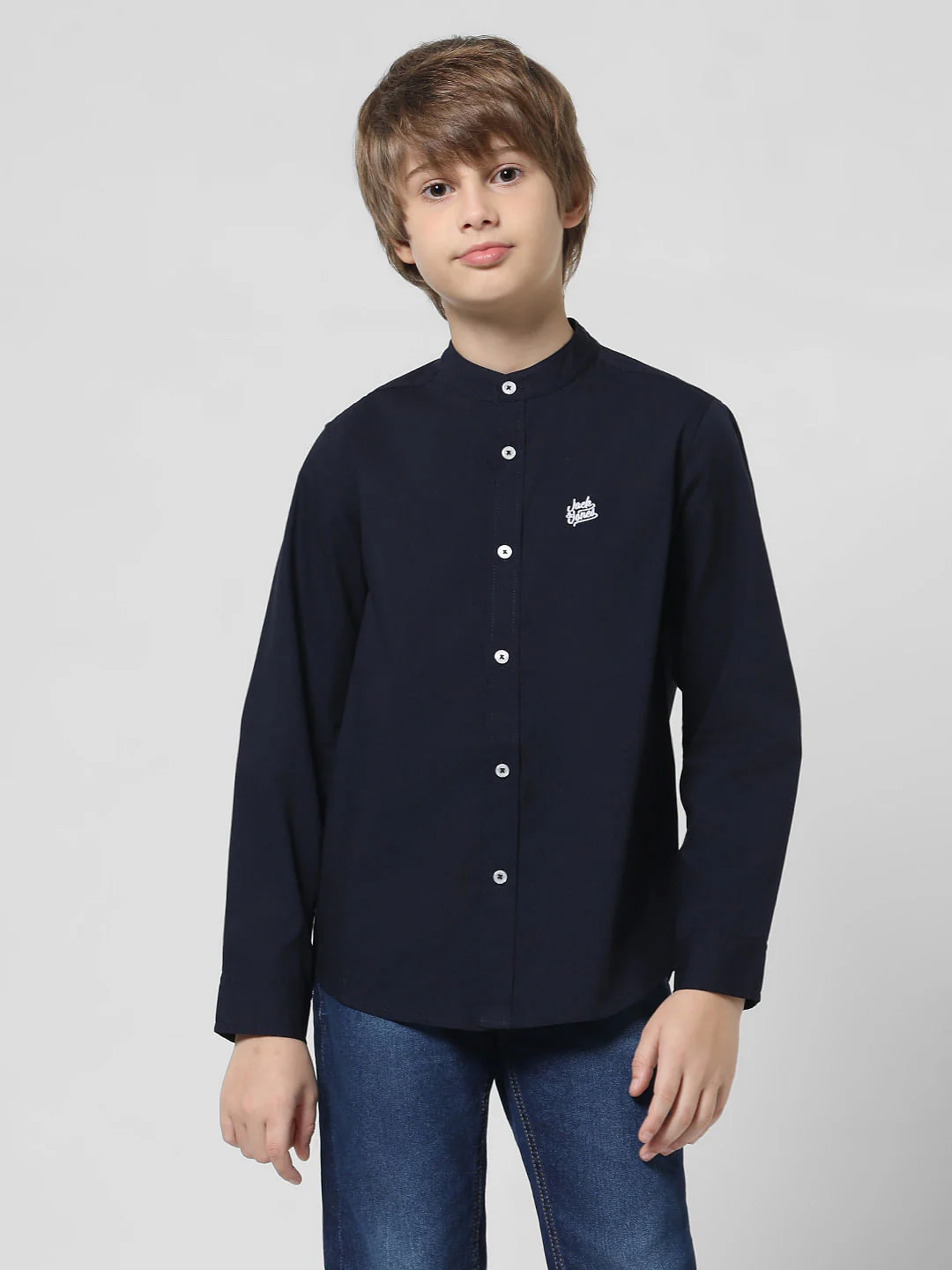 Navy Blue Full Sleeves Shirt - Image 2