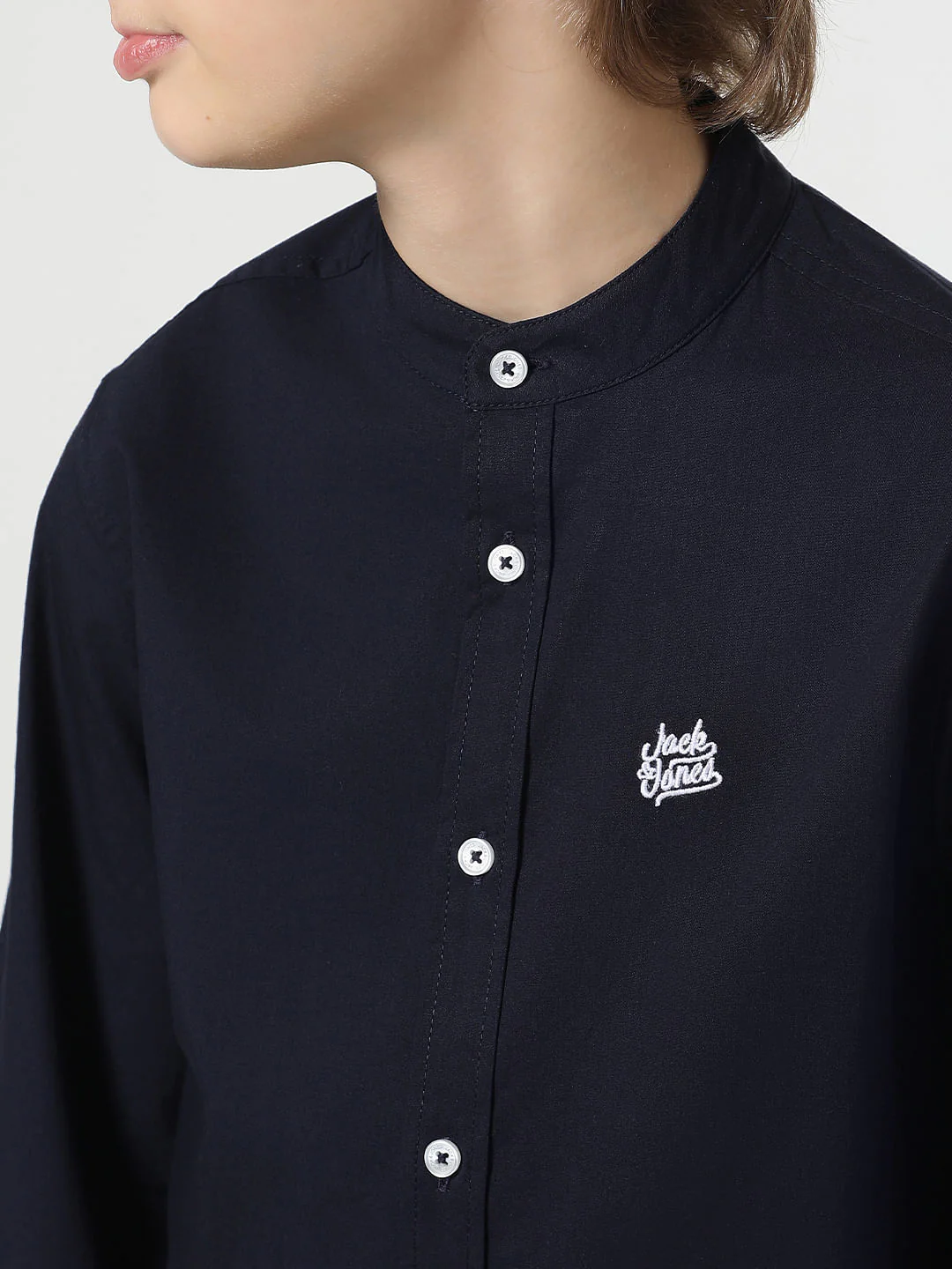 Navy Blue Full Sleeves Shirt - Image 4