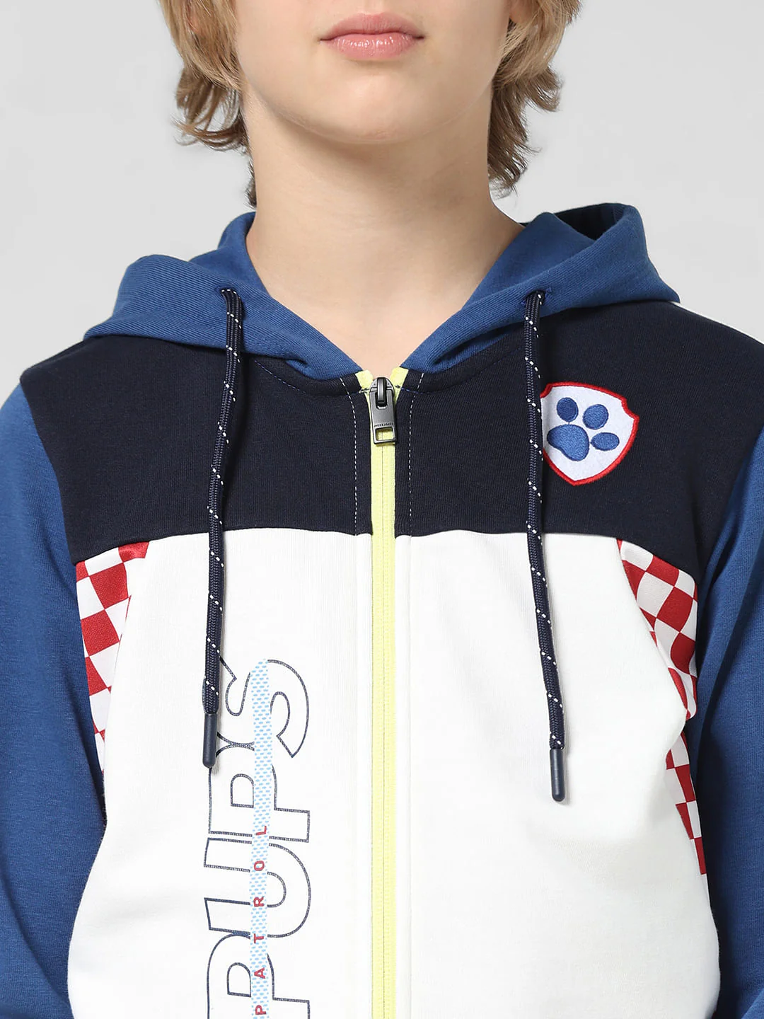JACK&JONES X PAW PATROL White Colourblocked Hooded Sweatshirt - Image 4