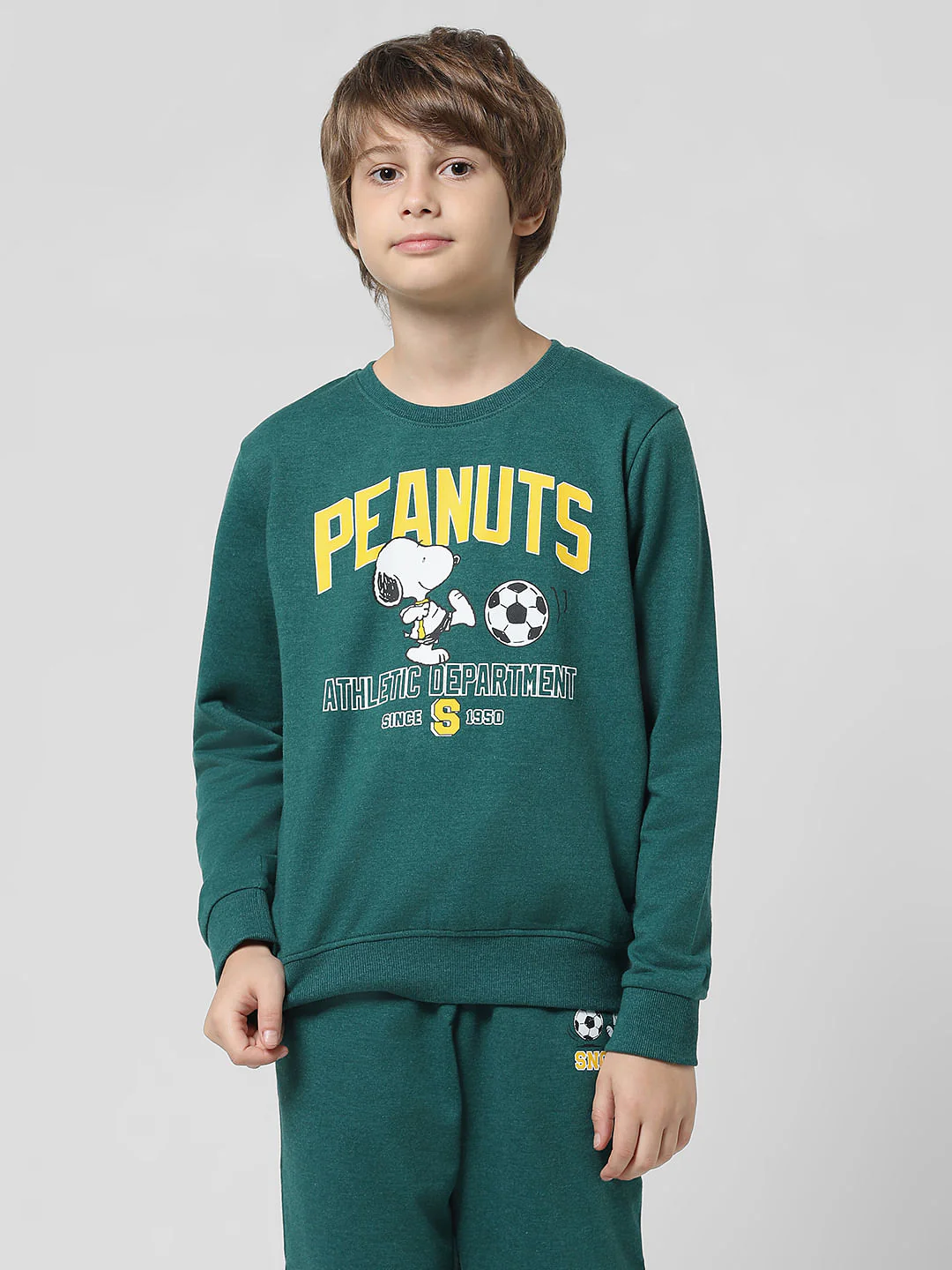 x Peanuts Green Snoopy Print Sweatshirt - Image 2