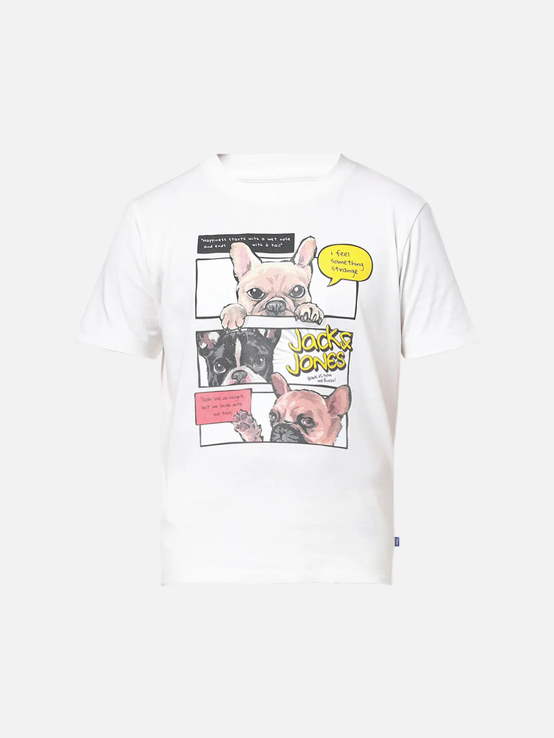 Boys White Logo Graphic Print T-shirt - Image 6