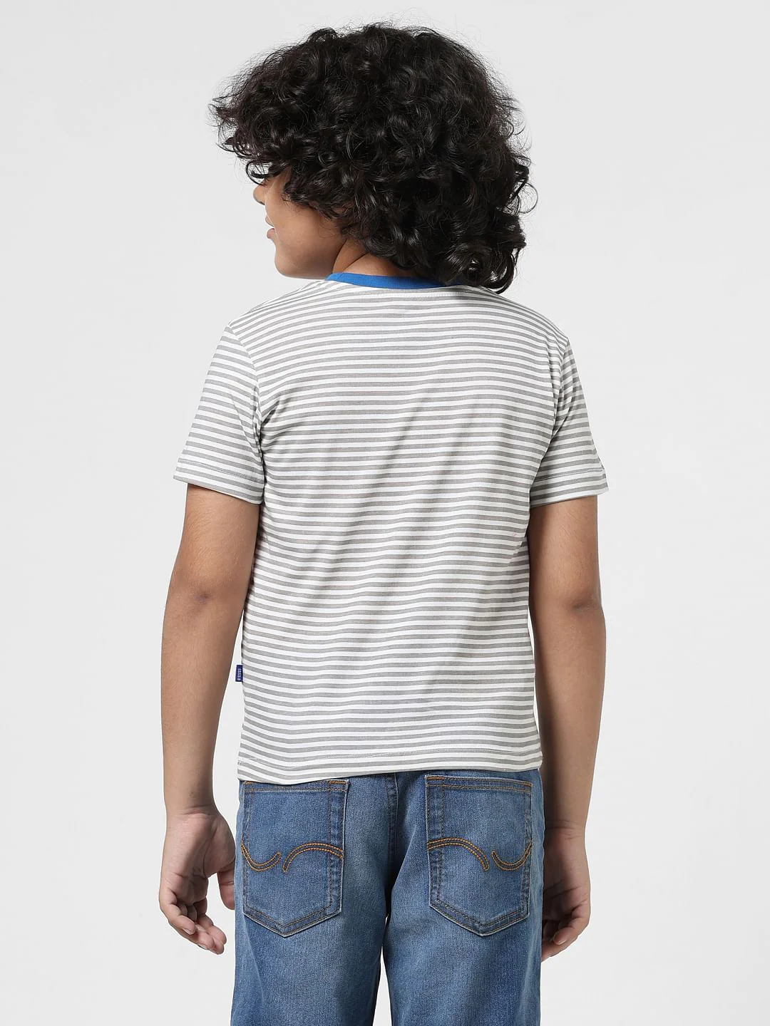 JUNIOR BOYS White Octopus Crew Neck T-shirt - Image 3