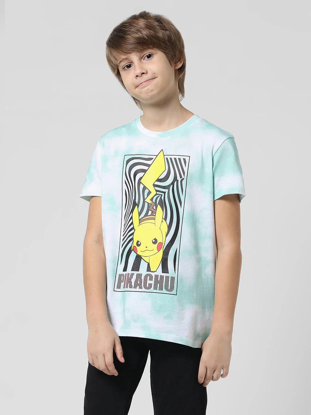 x Pok mon Green Ombre Crew Neck T-shirt - Image 2