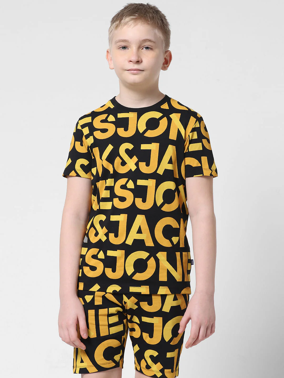 Black Logo Print Co-ord T-shirt - Image 2