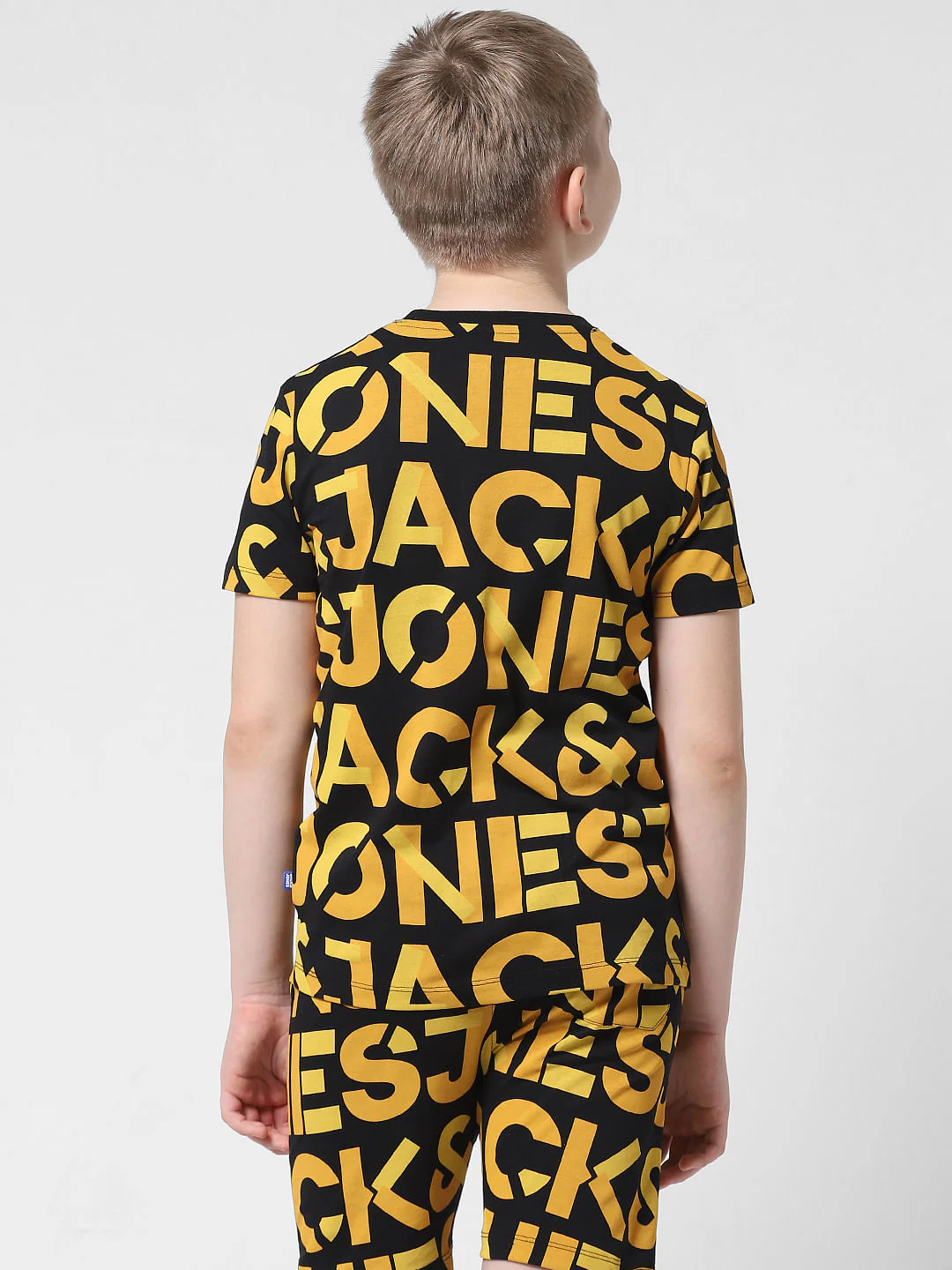Black Logo Print Co-ord T-shirt - Image 3