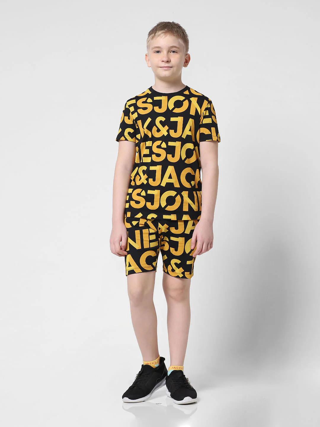 Black Logo Print Co-ord T-shirt - Image 5
